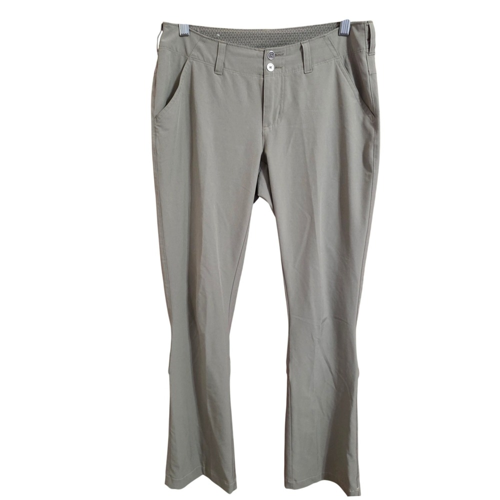 Columbia Omni-Shield Hiking Pants Vintage Beige Convertible Capri Trail Size 6